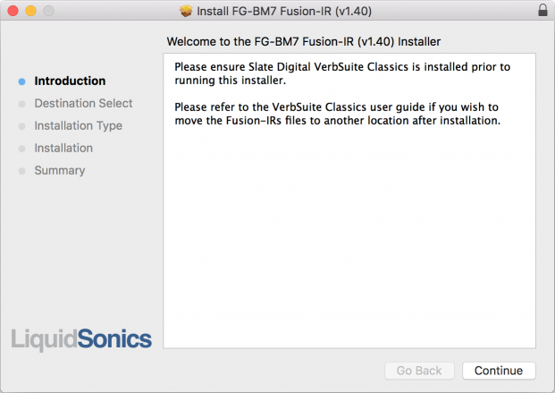 VSC Fusion-IR FG-BM7 Installer VSC Fusion-IR FG-BM7 Installer