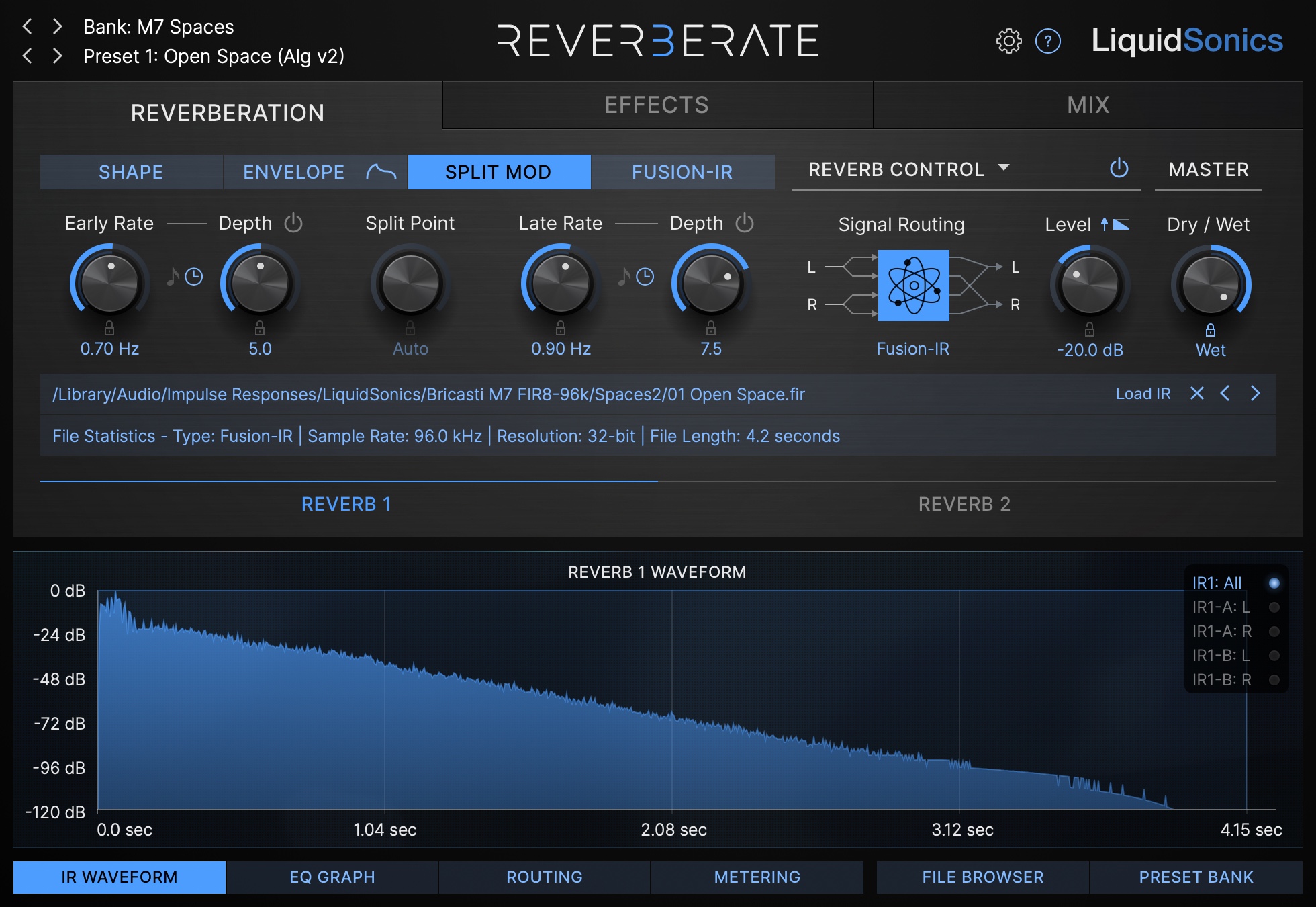 Reverberate 3 Split Mod Example 2