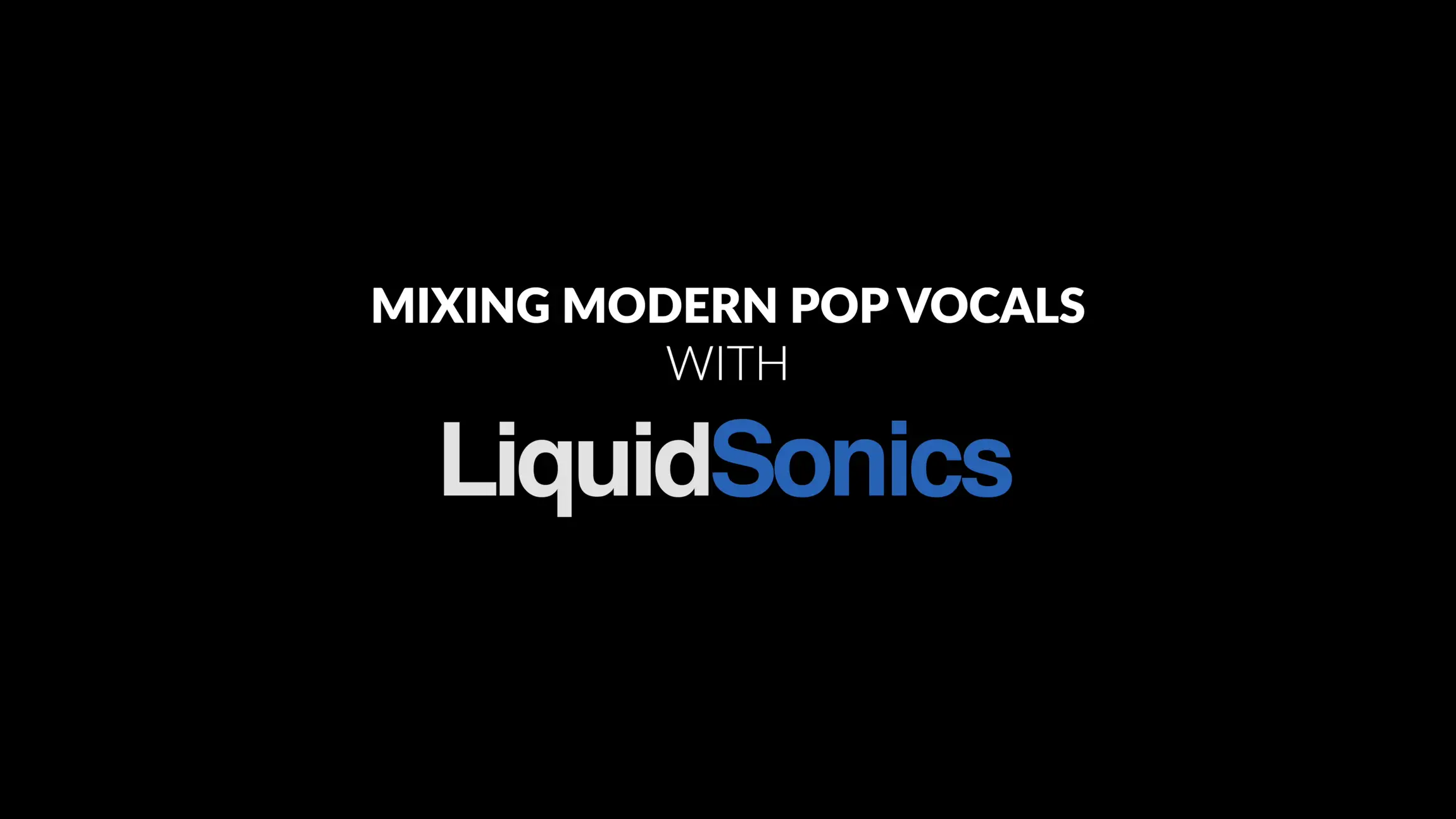 Mixing Modern Pop