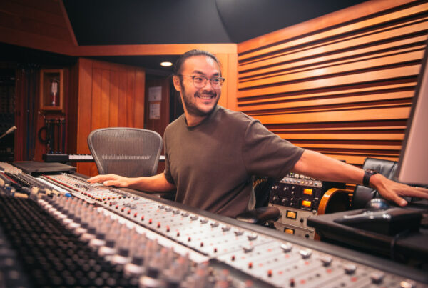 Alvin Wee in the studio