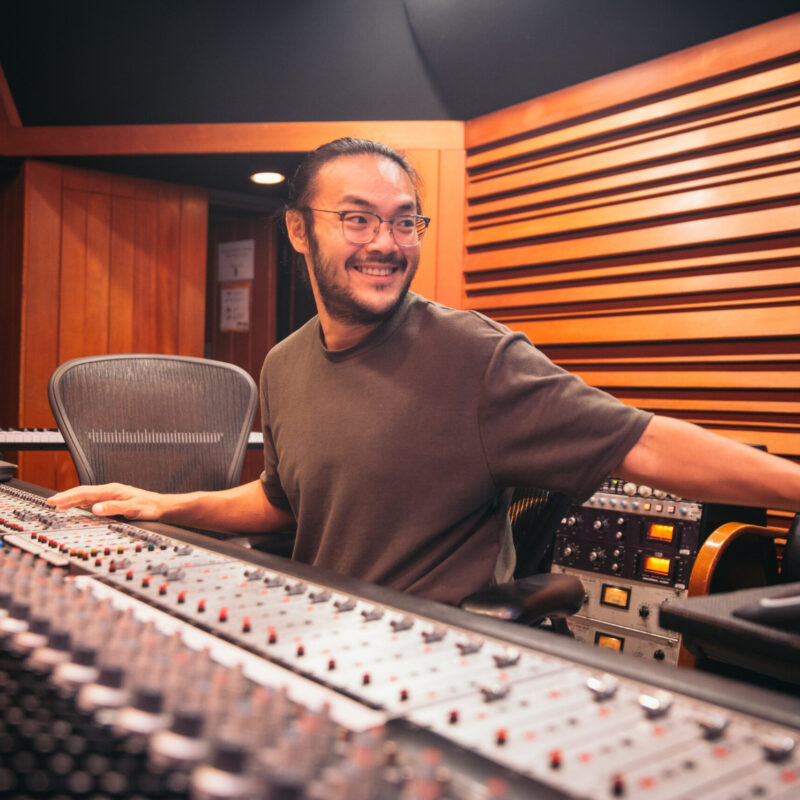 Alvin Wee in the studio