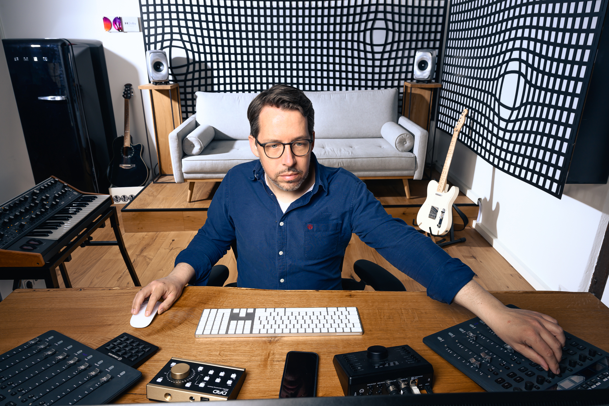 Top shot of Eric Horstmann at his Berlin-based Immersive Lab