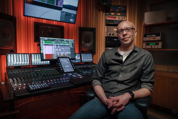 Stefan Boman at his Dolby Atmos mix studio in Sweden.