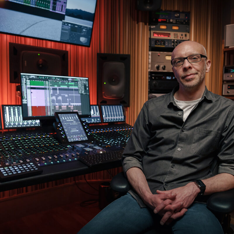 Stefan Boman at his Dolby Atmos mix studio in Sweden.