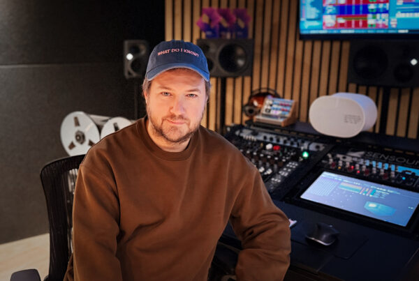 Mark Gittins at his Sensound Studio