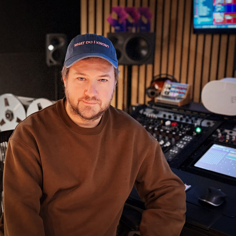 Mark Gittins at his Sensound Studio