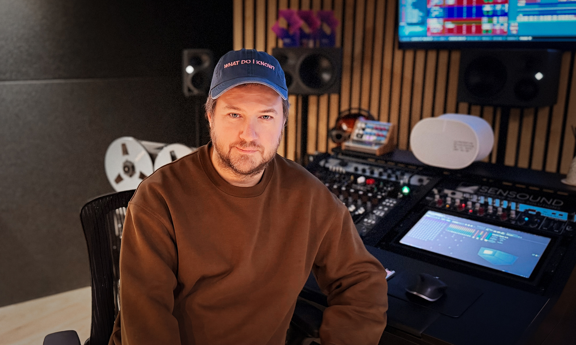 Mark Gittins at his Sensound Studio