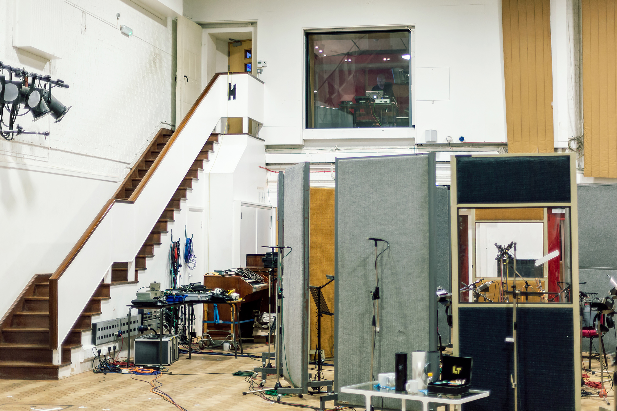 Hans-Martin Buff's room recording setup at Abbey Road Studio Two featuring Lasse Nipkow's recording technique.