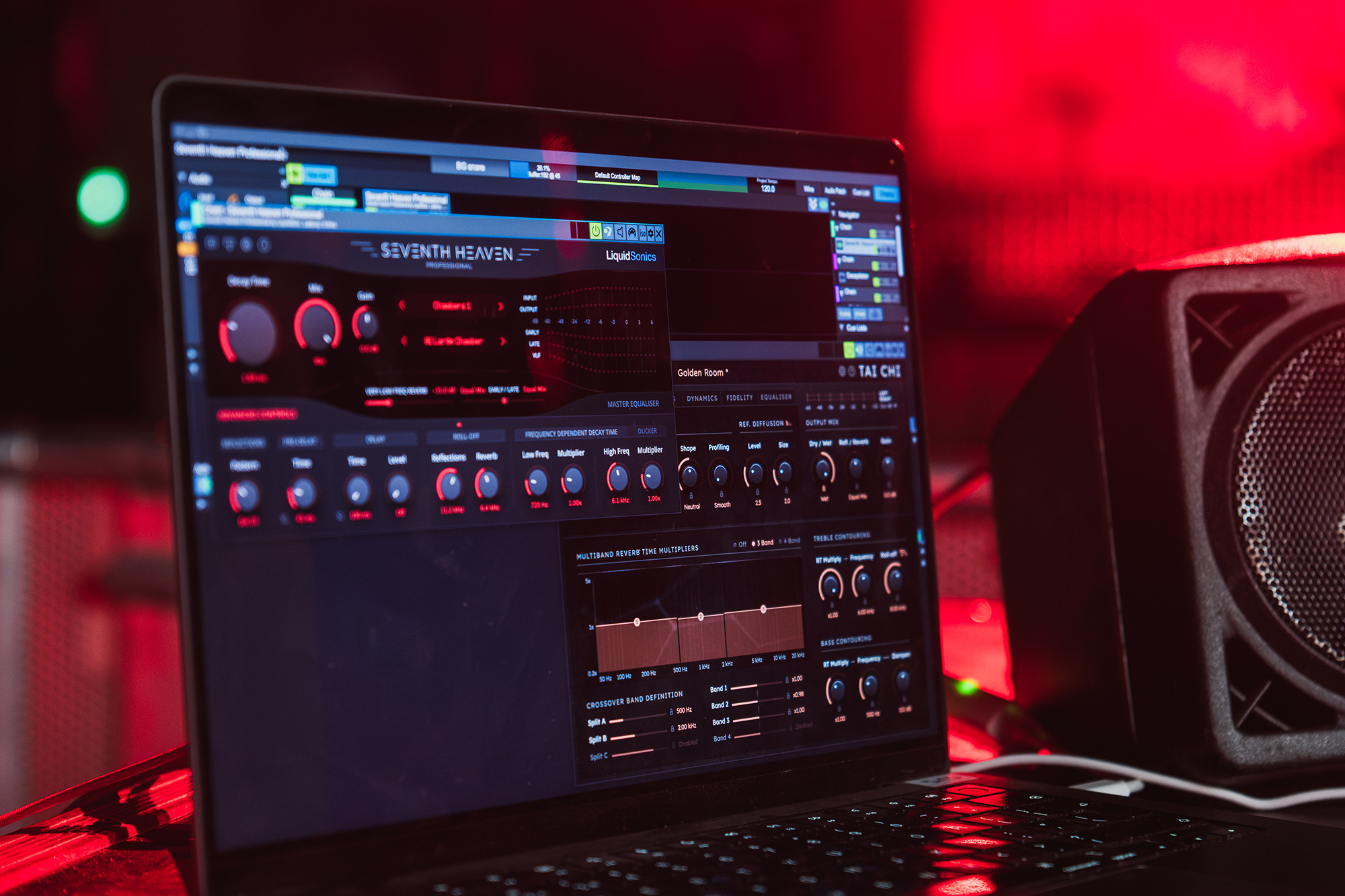 Seventh Heaven Professional and Tai Chi in Live Professor on a laptop.