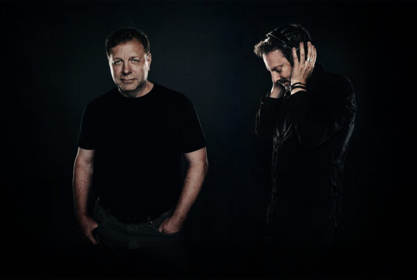 Studio shot of Ron Bartlett and Clint Bennett.