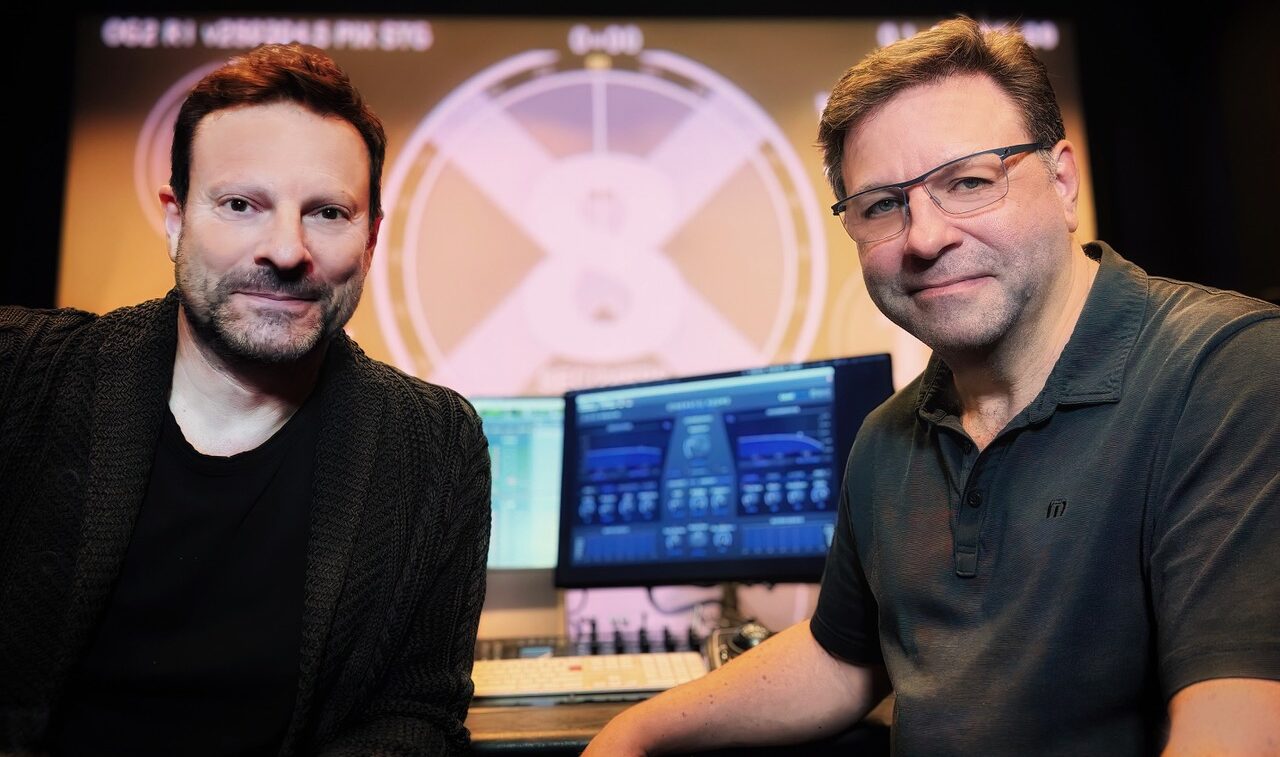 Clint Bennet and Ron Bartlett at Formosa Studios on the Paramount lot.